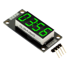 Shield para Arduino, M&oacute;dulo Display LED de tubo digital TM1637 verde 0,36 polegada 4 Bit com dois pontos