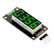 Shield para Arduino, M&oacute;dulo Display LED de tubo digital TM1637 verde 0,36 polegada 4 Bit com dois pontos