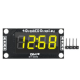 M&oacute;dulo display LED 4 d&iacute;gitos TM1637 0,36'' amarelo com dois pontos para Shield Arduino (AH) - Thumb - 1
