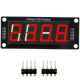 M&oacute;dulo Display LED 4 D&iacute;gitos TM1637 0,56'' Vermelho com Ponto para Shield Arduino - Thumb - 1