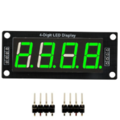 Shield Arduino Display LED TM1637 4 d&iacute;gitos 0,56'' verde com ponto