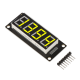 M&oacute;dulo display LED 0,56 polegada TM1637 4 d&iacute;gitos amarelo com ponto, Shield para Arduino - Thumb - 1