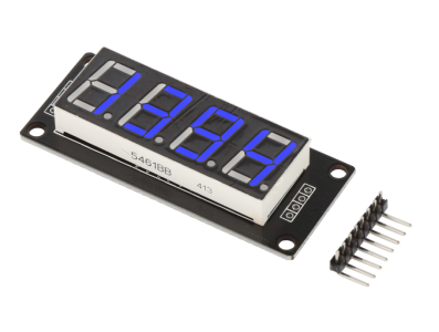 Shield para Arduino M&oacute;dulo Display de LED TM1637 0,56'' Azul 4 bits com ponto - Imagem 1
