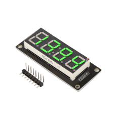 M&oacute;dulo display LED de tubo digital TM1637 0,56'' verde 4 bits com pontos duplos para Shield Arduino