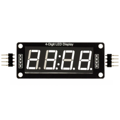 M&oacute;dulo Display LED Tubo Digital TM1637 4 Bit 0,56'' Branco com Dois Pontos para Shield Arduino