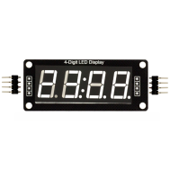 M&oacute;dulo Display LED Tubo Digital TM1637 4 Bit 0,56'' Branco com Dois Pontos para Shield Arduino