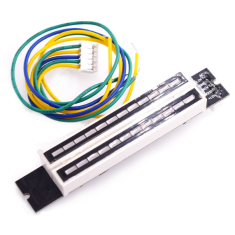 Shield Arduino Indicador de N&iacute;vel Musical LED Duplo 12 bits, 2 canais (7 verdes, 2 laranjas, 3 vermelhos) Montado