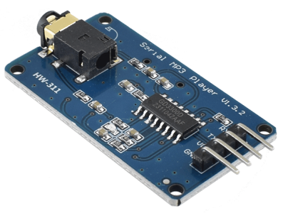 Shield Arduino MP3 GD3300 com leitor de Micro SD - Imagem 1