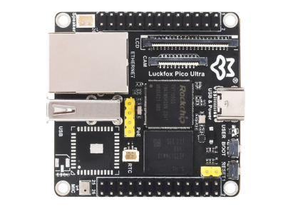 Luckfox Pico Ultra RV1106 Placa de desenvolvimento micro Linux sem WiFi, m&oacute;dulo PoE n&atilde;o inclu&iacute;do, LCD IPS n&atilde;o inclu&iacute;do - Imagem 1
