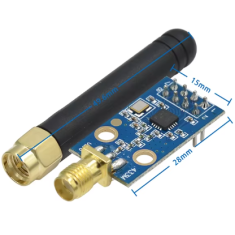 Shield para Arduino CC1101 433 MHz, m&oacute;dulo RF com antena curta