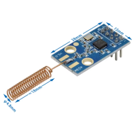 Shield Arduino M&oacute;dulo Wireless CC1101 433 MHz com Antena de Cobre