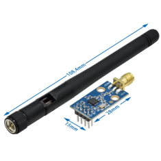 Shield Arduino CC1101 433 MHz M&oacute;dulo sem fio com antena longa
