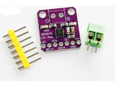 M&oacute;dulo decodificador e amplificador I2S MAX98357 Breakout sem solda para Shield Arduino - Imagem 1