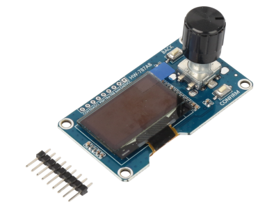 Shield Arduino com m&oacute;dulo Display OLED 1,3'' e Encoder Rotativo EC11 Interface IIC - Imagem 1