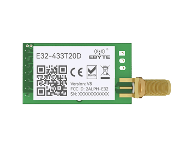 Ebyte E32-433T20D M&oacute;dulo LoRa 433 MHz UART Shield para Arduino - Imagem 1
