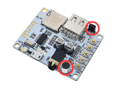Shield Arduino amplificador de &aacute;udio Bluetooth com USB, leitor de cart&atilde;o TF e microfone - Imagem 1
