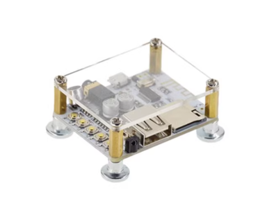 Placa amplificadora de &aacute;udio Bluetooth para Arduino Shield com USB, slot TF, microfone e gabinete - Imagem 1