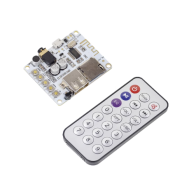 Shield para Arduino: placa amplificadora de &aacute;udio Bluetooth com USB, leitor de cart&atilde;o TF, microfone e controle remoto