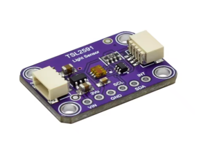 M&oacute;dulo breakout TSL2591, sensor de luz digital com interface roxa para Arduino - Imagem 1