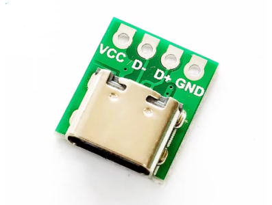 Placa de teste com conector USB-C f&ecirc;mea para Shield Arduino - Imagem 1