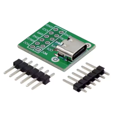 Shield de teste Type-C f&ecirc;mea verde para Arduino
