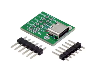 Shield de teste Type-C f&ecirc;mea verde para Arduino - Imagem 1