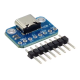 Placa de teste Type-C f&ecirc;mea azul (Arduino Shield) - Thumb - 1