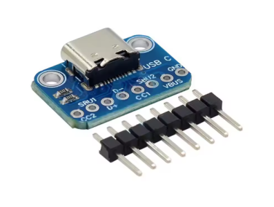 Placa de teste Type-C f&ecirc;mea azul (Arduino Shield) - Imagem 1