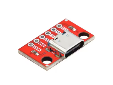 Placa de teste Type-C f&ecirc;mea vermelha, shield para Arduino - Imagem 1