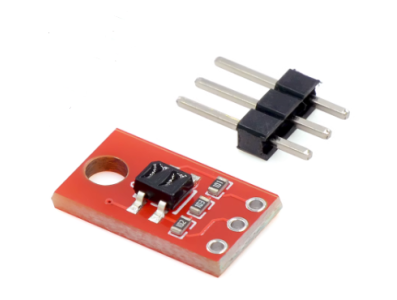 M&oacute;dulo sensor de reflex&atilde;o infravermelho QRE1113 vermelho, Arduino Shield (AL) - Imagem 1