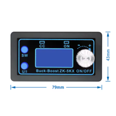 M&oacute;dulo Conversor DC-DC Buck-Boost ZK-5KX para Shield Arduino