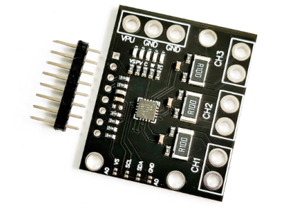 MCU-3221 INA3221, M&oacute;dulo de Monitoramento e Controle de Pot&ecirc;ncia, Shield para Arduino, Preto - Imagem 1