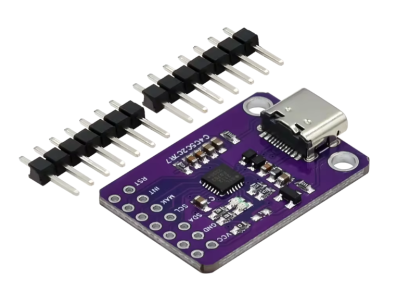 Shield CP2112 USB para comunica&ccedil;&atilde;o I2C com conector USB Tipo-C - Imagem 1