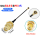 Cabo 15 cm com conector SMA f&ecirc;mea para IPEX4, 11 mm RG0.81 - Thumb - 1