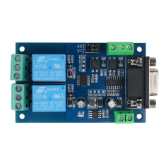7-24V Modbus RTU 2 Channel RS232 Serial Relay Module