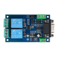 7-24V Modbus RTU 2 Channel RS232 Serial Relay Module