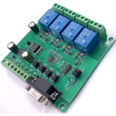 7-24V Modbus RTU 4 Channel RS232 Serial Relay Module