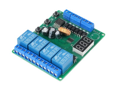 5/12/24V 4CH Relay Module Programmable Trigger Delay Time Motor Positive Reversing Controller DC6-24V - Imagem 1