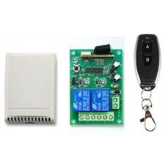 433MHz 12V 2CH Relay Module Wireless Remote Control Switch