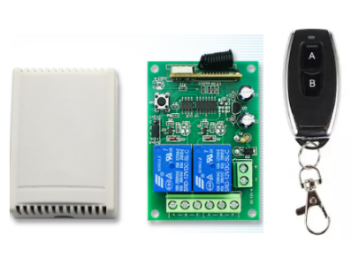 433MHz 24V 2CH Relay Module Wireless Remote Control Switch - Imagem 1