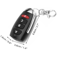 Controle remoto sem fio ABCD 315 MHz 6 V com bateria