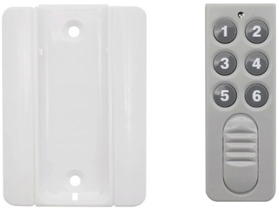 Controle remoto sem fio 6 teclas 433 MHz chip 2260 com pedestal - Imagem 1