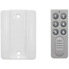 Controle Remoto sem Fio 6 Bot&otilde;es 433 MHz Chip 2260 com Pedestal