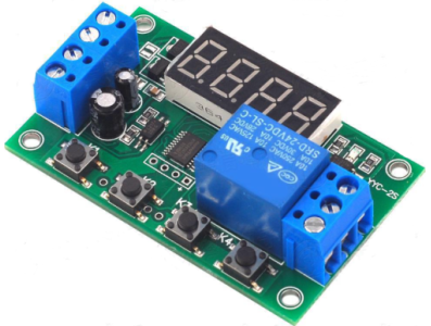 M&oacute;dulo de Rel&eacute; 1 Canal DC12V com Temporizador de Atraso e Placa de Controle YYC-2S - Imagem 1