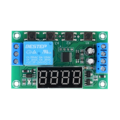 M&oacute;dulo Rel&eacute; 1 Canal DC 24V com Temporizador de Atraso e Placa de Controle YYC-2S