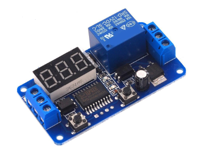 M&oacute;dulo de Rel&eacute; 12V com Gatilho Externo, Tempo Ajust&aacute;vel e Display Digital LED - Imagem 1