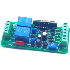 M&oacute;dulo driver para motor DC 2 fios, controle de rota&ccedil;&atilde;o frente e r&eacute;, acionamento de v&aacute;lvula solenoide e bomba, circuito de comut
