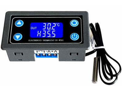 M&oacute;dulo controlador de temperatura digital XY-WT01 com display LED, regulador de aquecimento e refrigera&ccedil;&atilde;o, termostato, cabo 0,5 - Imagem 1