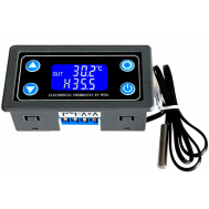 M&oacute;dulo controlador de temperatura digital XY-WT01 com display LED, regulador de aquecimento e refrigera&ccedil;&atilde;o, termostato, cabo 0,5