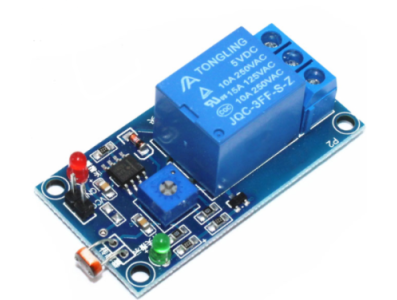 M&oacute;dulo de Rel&eacute; 5V DC com Controle de Luz por Fotorresistor - Imagem 1